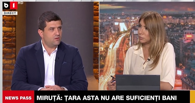 10:30 Miruță: Sunt de acord cu abordarea lui Bolojan. S-a făcut un strat foarte gros de privilegii