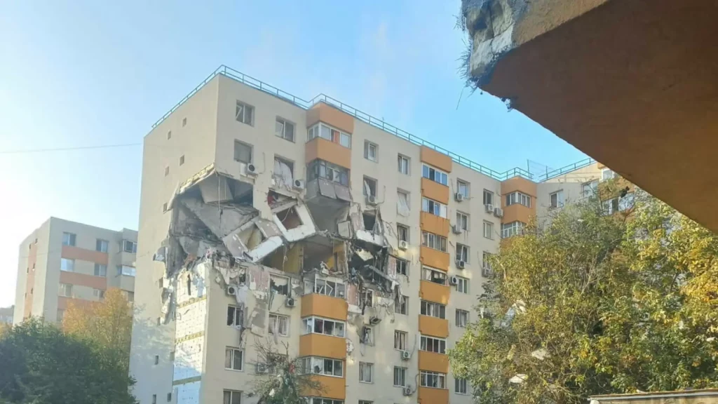 Explozie în bloc. Imagini șocante
