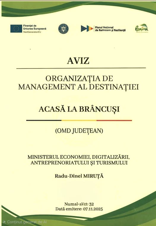 Anca Bordușanu: ”Județul Gorj face un pas important în dezvoltarea turistică”