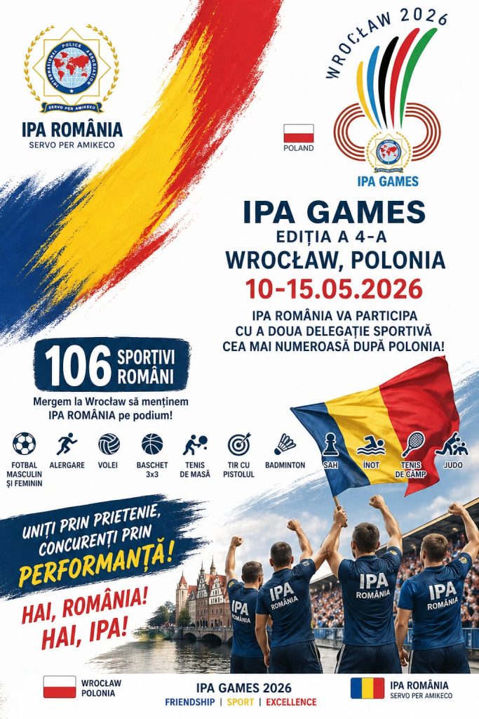 16:00 Echipa de minifotbal a ISU Gorj reprezintă România la IPA Games