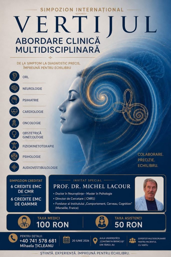 Reputat medic și cercetător francez, invitat special al primului Simpozion Internațional de Neurologie de la Târgu Jiu