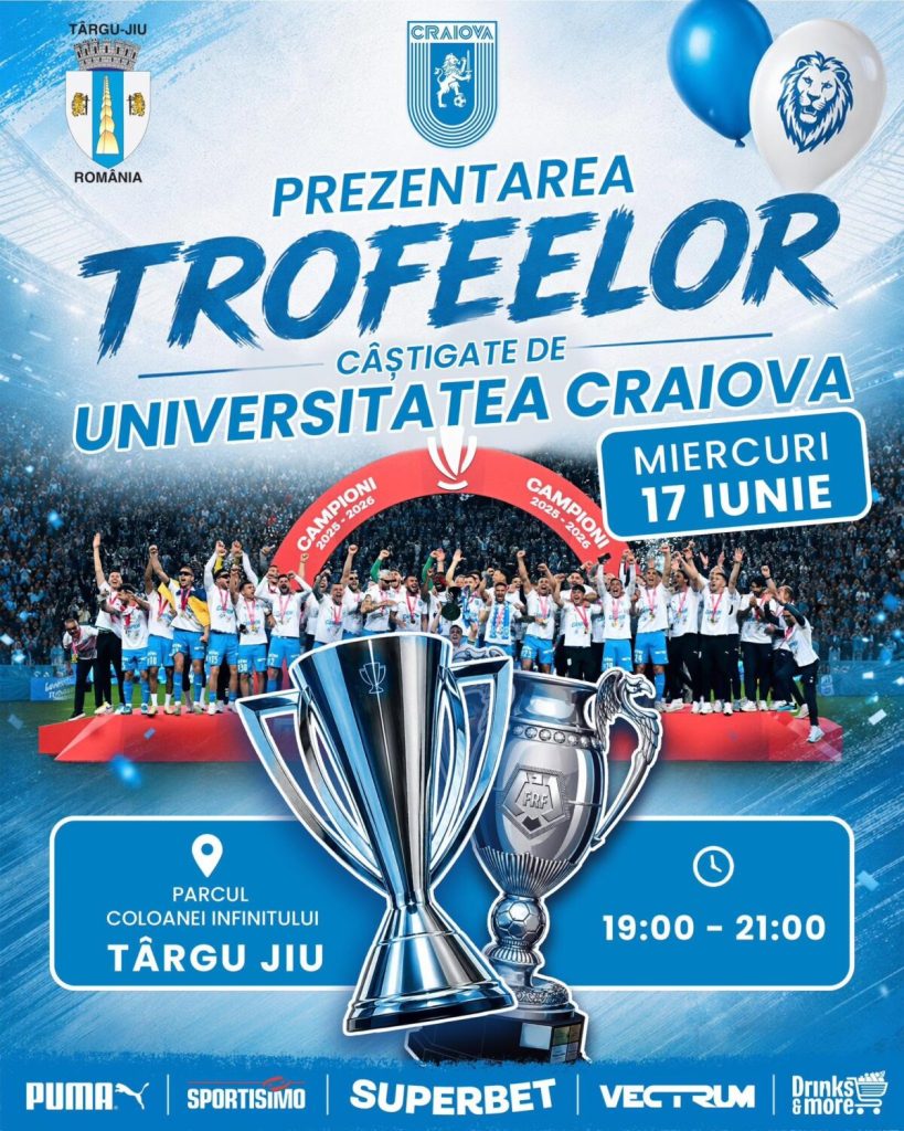 Premii și surprize pentru suporteri la evenimentul Universității Craiova din Târgu Jiu